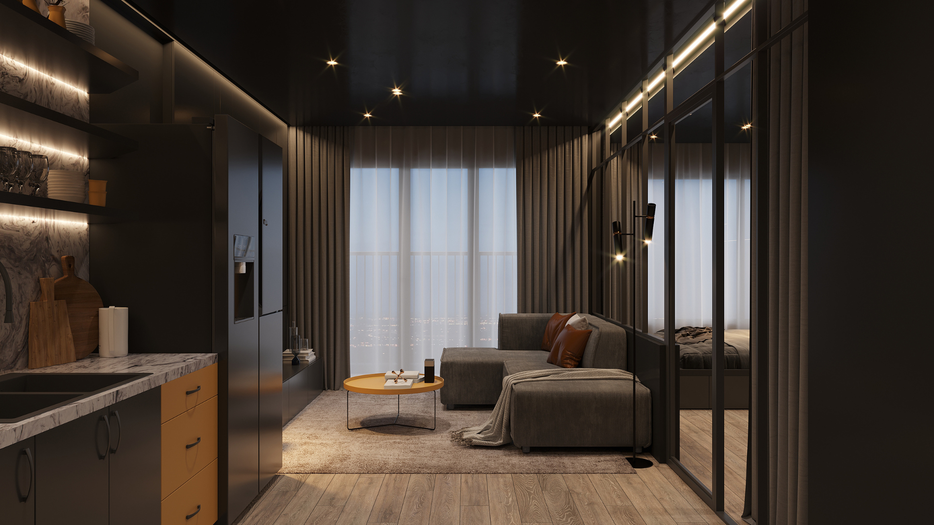 Luxury wood interior